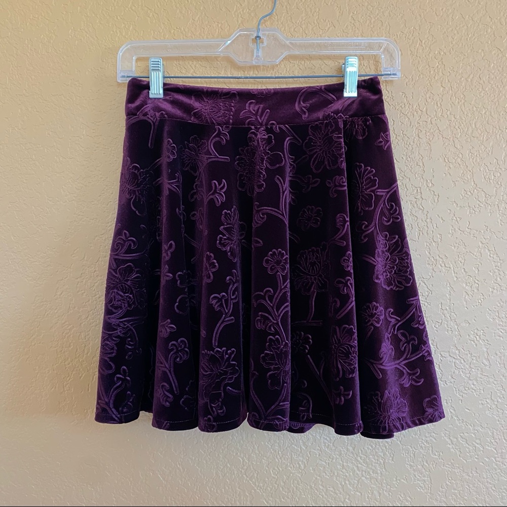 Velvet Skater Skirt (25" waist)